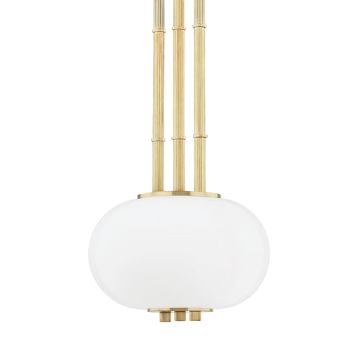 Hudson Valley - KBS1356701A-AGB - One Light Pendant - Palisade - Aged Brass