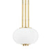 Hudson Valley - KBS1356701A-AGB - One Light Pendant - Palisade - Aged Brass
