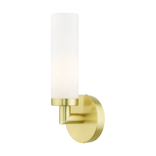 Livex Lighting - 10103-12 - One Light Wall Sconce - Aero - Satin Brass