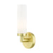 Livex Lighting - 10103-12 - One Light Wall Sconce - Aero - Satin Brass