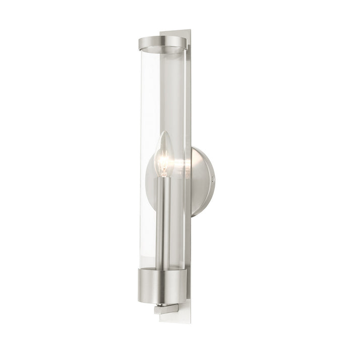Livex Lighting - 10142-91 - One Light Wall Sconce - Castleton - Brushed Nickel
