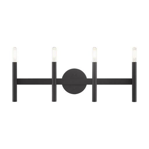 Livex Lighting - 10344-04 - Four Light Vanity - Copenhagen - Black