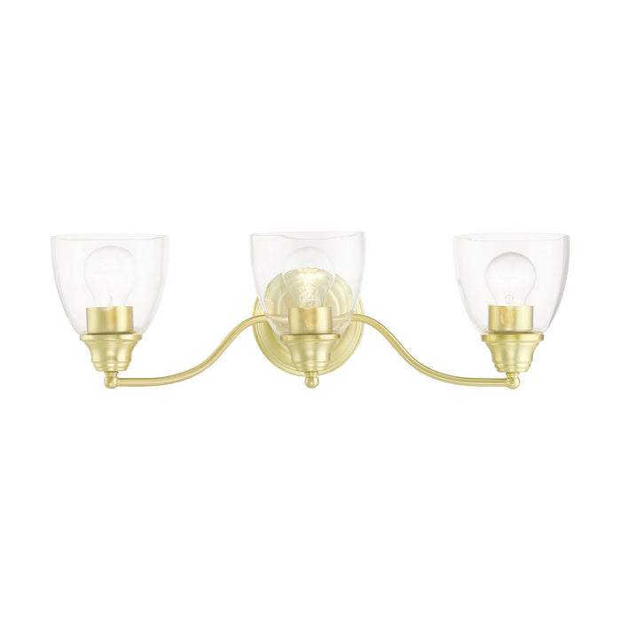 Livex Lighting - 15133-12 - Three Light Vanity - Montgomery - Satin Brass