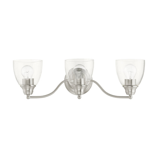 Livex Lighting - 15133-91 - Three Light Vanity - Montgomery - Brushed Nickel