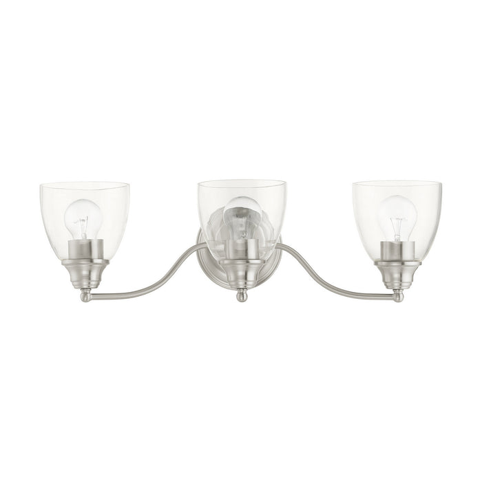 Livex Lighting - 15133-91 - Three Light Vanity - Montgomery - Brushed Nickel