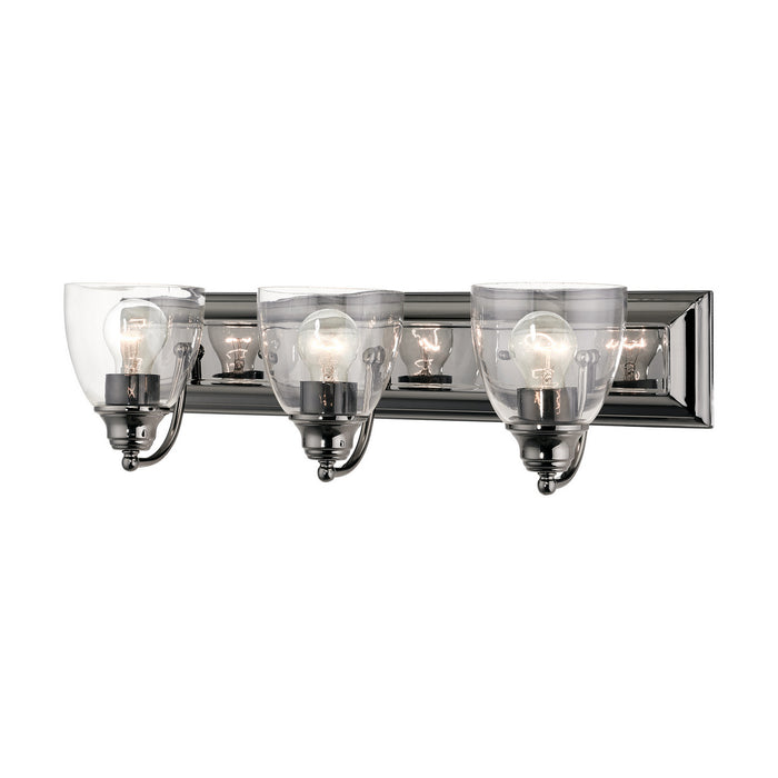 Livex Lighting - 17073-46 - Three Light Vanity - Birmingham - Black Chrome