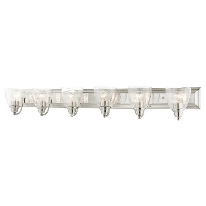 Livex Lighting - 17076-91 - Six Light Vanity - Birmingham - Brushed Nickel