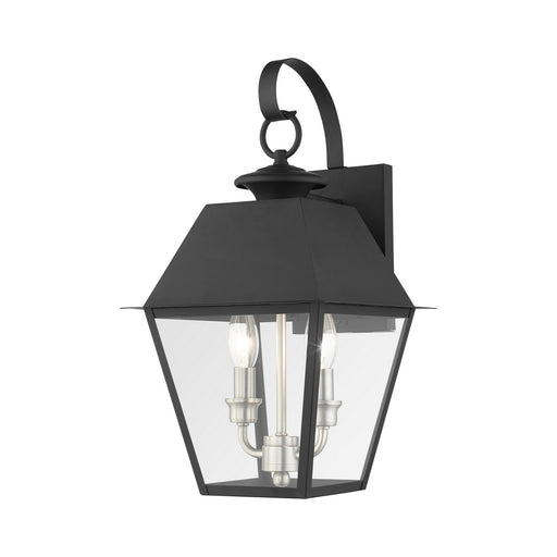Livex Lighting - 27215-04 - Two Light Outdoor Wall Lantern - Mansfield - Black