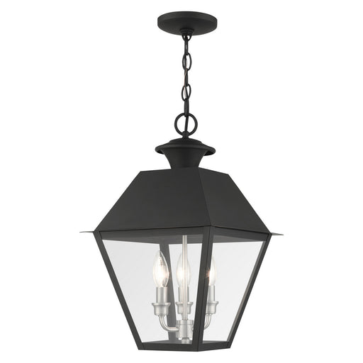 Livex Lighting - 27220-04 - Three Light Outdoor Pendant - Mansfield - Black