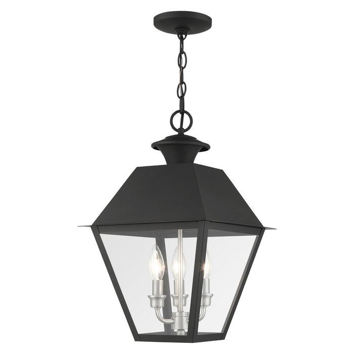 Livex Lighting - 27220-04 - Three Light Outdoor Pendant - Mansfield - Black