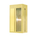 Livex Lighting - 27412-12 - One Light Outdoor Wall Lantern - Lafayette - Satin Brass