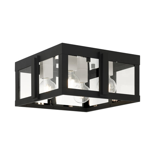 Livex Lighting - 27723-04 - Four Light Outdoor Flush Mount - Lexington - Black