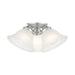 Livex Lighting - 40727-81 - Three Light Flush Mount - Wynnewood - Painted Satin Nickel