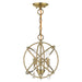 Livex Lighting - 40903-01 - Three Light Convertible Chandelier / Semi Flush - Aria - Antique Brass