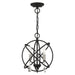 Livex Lighting - 40903-04 - Three Light Convertible Chandelier / Semi Flush - Aria - Black