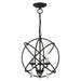 Livex Lighting - 40904-04 - Three Light Convertible Chandelier / Semi Flush - Aria - Black