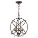 Livex Lighting - 40904-07 - Three Light Convertible Chandelier / Semi Flush - Aria - Bronze