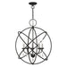 Livex Lighting - 40905-04 - Five Light Chandelier - Aria - Black