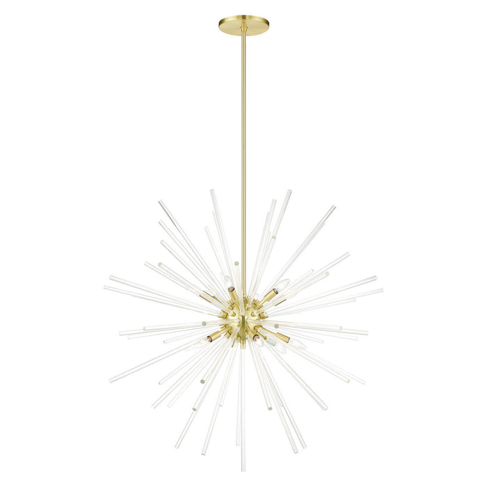 Livex Lighting - 41259-12 - 12 Light Foyer Pendant - Utopia - Satin Brass