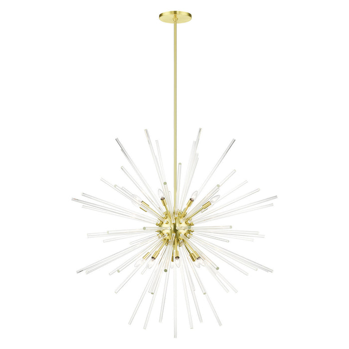 Livex Lighting - 41260-12 - 16 Light Foyer Pendant - Utopia - Satin Brass