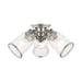Livex Lighting - 45503-91 - Three Light Flush Mount - Lawrenceville - Brushed Nickel