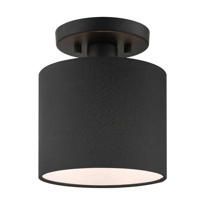 Livex Lighting - 45661-04 - One Light Semi Flush Mount - Bainbridge - Black