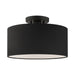 Livex Lighting - 45663-04 - One Light Semi Flush Mount - Bainbridge - Black