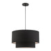 Livex Lighting - 45668-04 - Three Light Pendant - Bainbridge - Black