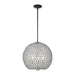 Livex Lighting - 45723-04 - Three Light Pendant - Cassandra - Black
