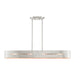 Livex Lighting - 45767-91 - Four Light Linear Chandelier - Ravena - Brushed Nickel