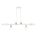 Livex Lighting - 45866-03 - Six Light Linear Chandelier - Bannister - White