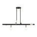 Livex Lighting - 45866-04 - Six Light Linear Chandelier - Bannister - Black