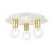 Livex Lighting - 45873-03 - Three Light Flush Mount - Hillview - White