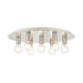 Livex Lighting - 45876-91 - Seven Light Flush Mount - Hillview - Brushed Nickel