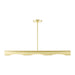 Livex Lighting - 45897-12 - Three Light Linear Chandelier - Novato - Satin Brass