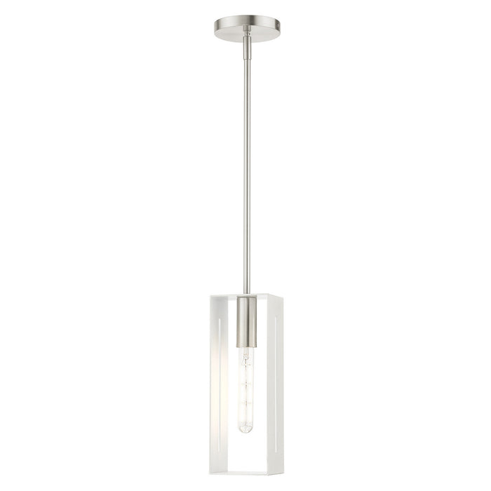 Livex Lighting - 45951-91 - One Light Pendant - Soma - Brushed Nickel