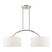 Livex Lighting - 45982-91 - Two Light Linear Chandelier - Meridian - Brushed Nickel