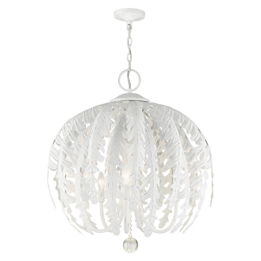 Livex Lighting - 46235-60 - Five Light Chandelier - Acanthus - Antique White