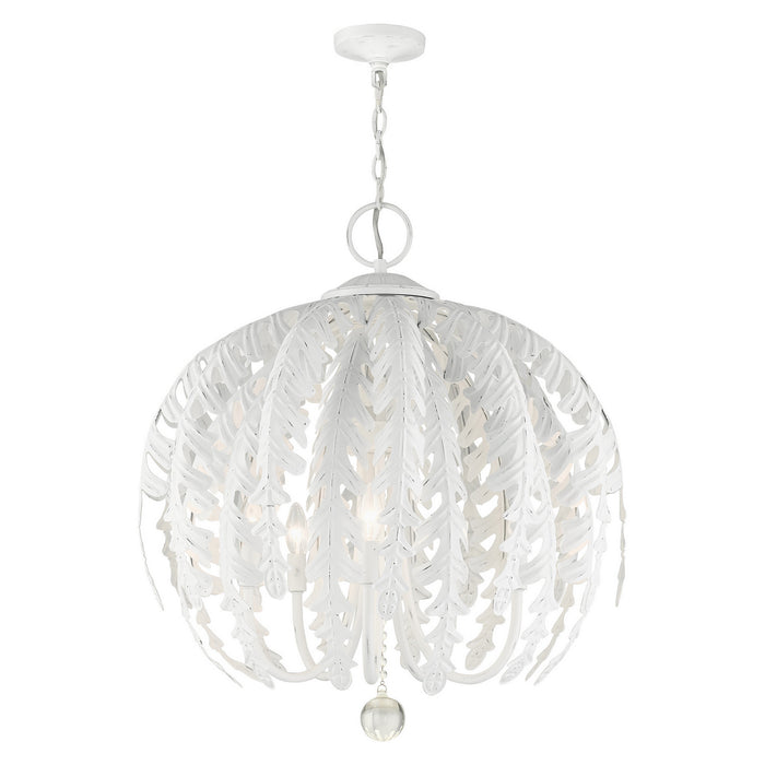 Livex Lighting - 46235-60 - Five Light Chandelier - Acanthus - Antique White