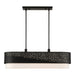 Livex Lighting - 46258-04 - Six Light Linear Chandelier - Noria - Black