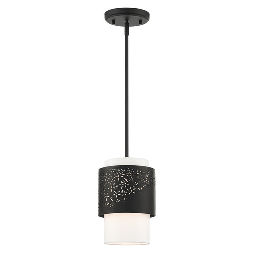 Livex Lighting - 46259-04 - One Light Pendant - Noria - Black