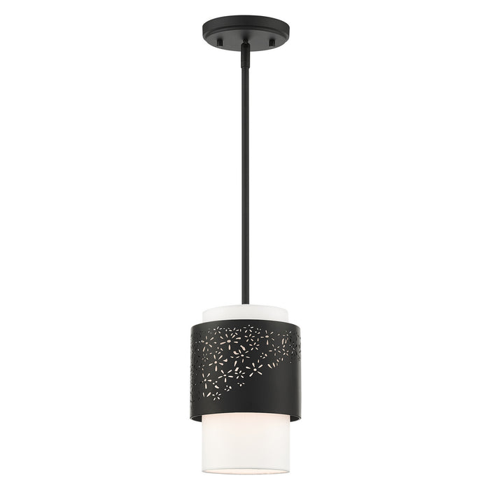 Livex Lighting - 46259-04 - One Light Pendant - Noria - Black