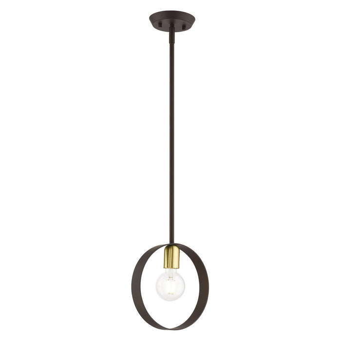 Livex Lighting - 46411-07 - One Light Pendant - Modesto - Bronze