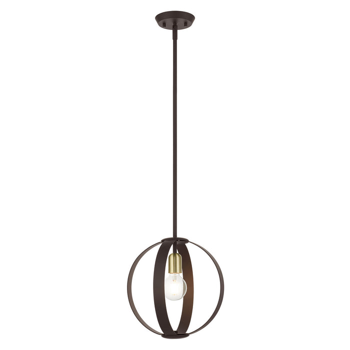 Livex Lighting - 46413-07 - One Light Pendant - Modesto - Bronze
