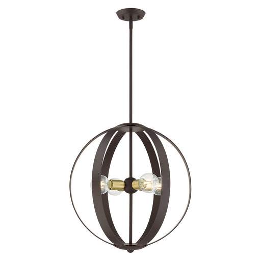 Livex Lighting - 46415-07 - Four Light Chandelier - Modesto - Bronze