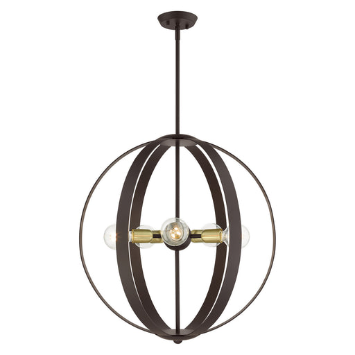 Livex Lighting - 46416-07 - Five Light Chandelier - Modesto - Bronze