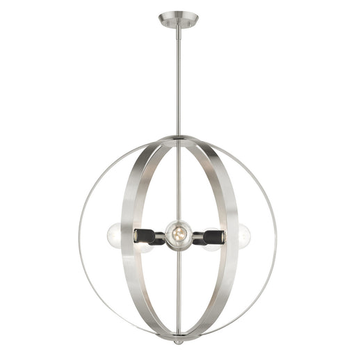 Livex Lighting - 46416-91 - Five Light Chandelier - Modesto - Brushed Nickel