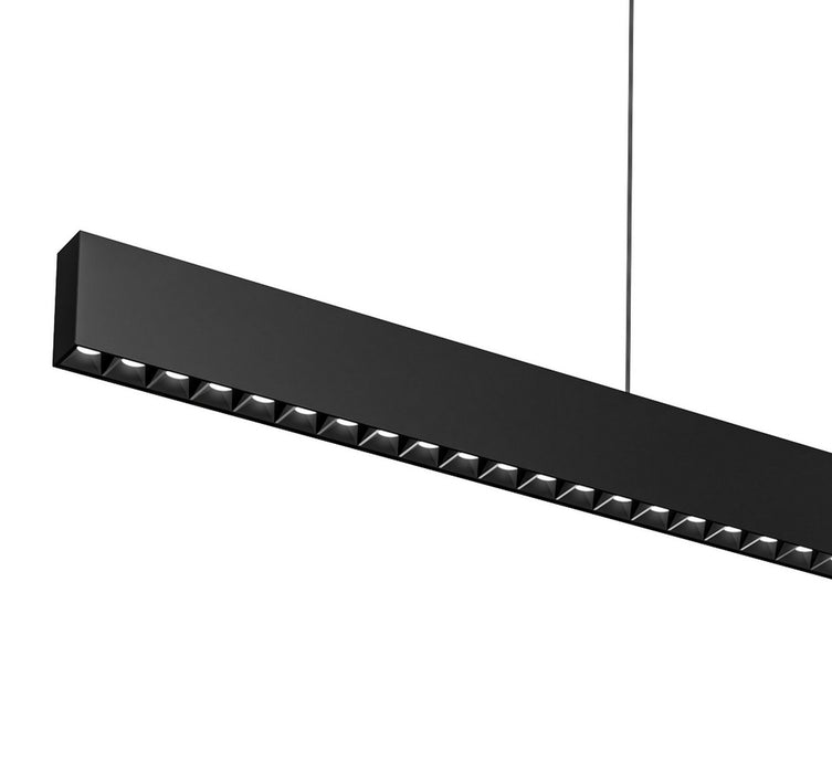 LED Linear Pendant in Black finish