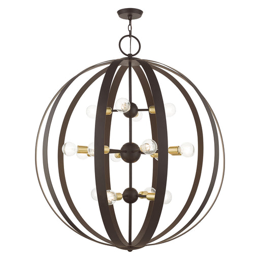 Livex Lighting - 46418-07 - 16 Light Foyer Chandelier - Modesto - Bronze