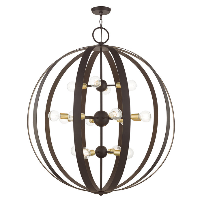 Livex Lighting - 46418-07 - 16 Light Foyer Chandelier - Modesto - Bronze